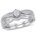 thumbnail image 1 of Everly Women's Diamond 10k White Gold Bridal Set, 1 of 7