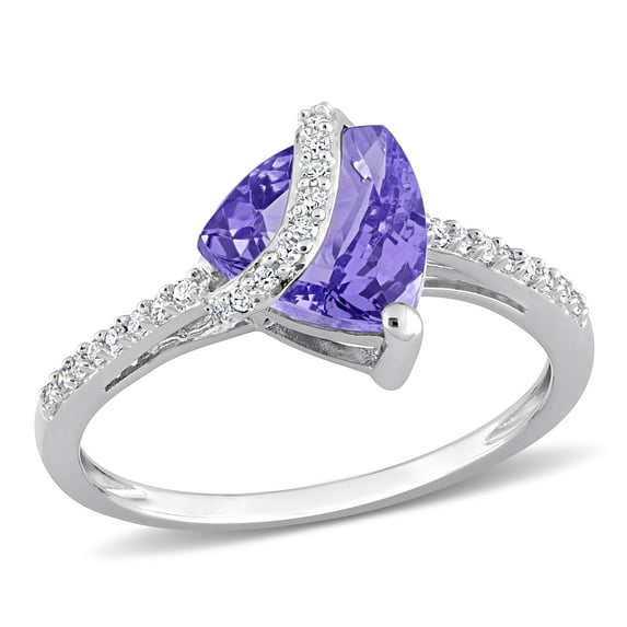 Everly Women's Tanzanite Sterling Silver Ring - Walmart.com