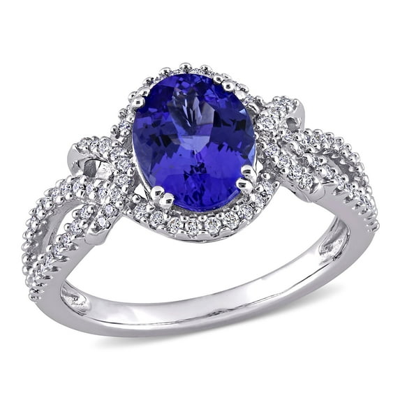 Everly Women's Tanzanite 14K White Gold Engagement Ring