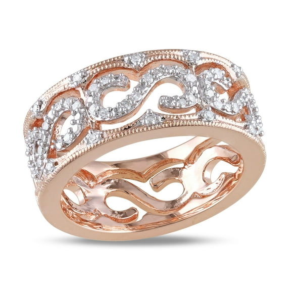 Everly Women's Diamond Rose Gold Plated Ring