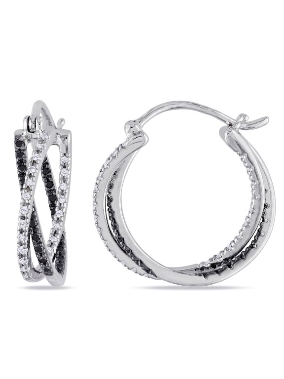 Women's Diamond Sterling Silver Earrings
