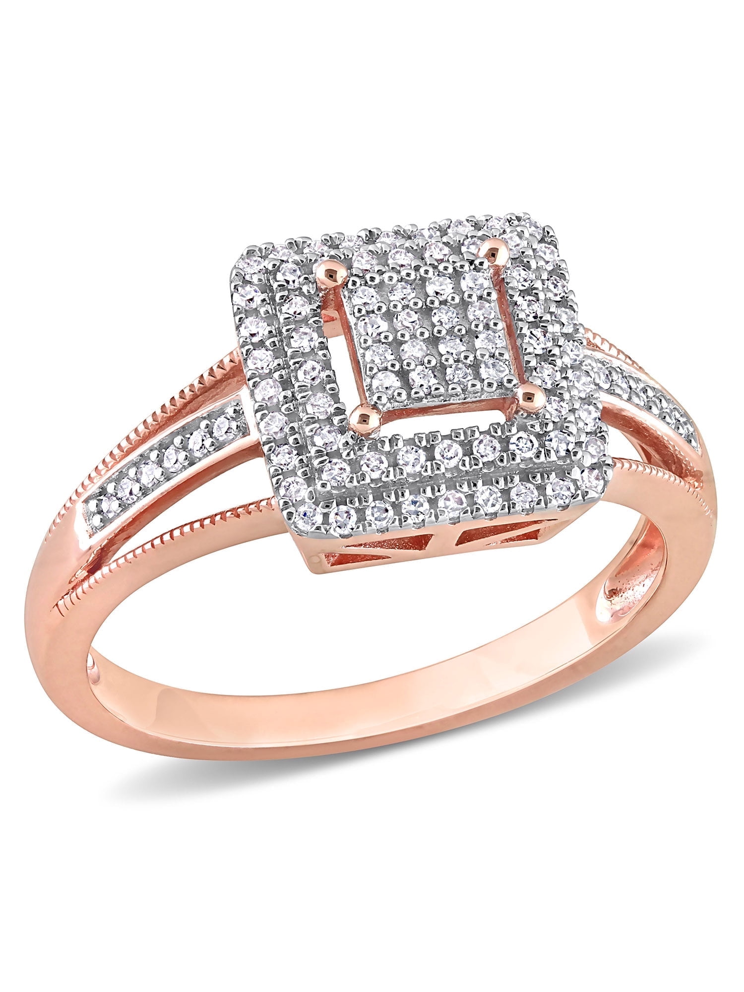 Everly Women's Diamond 10K Rose Gold Engagement Ring