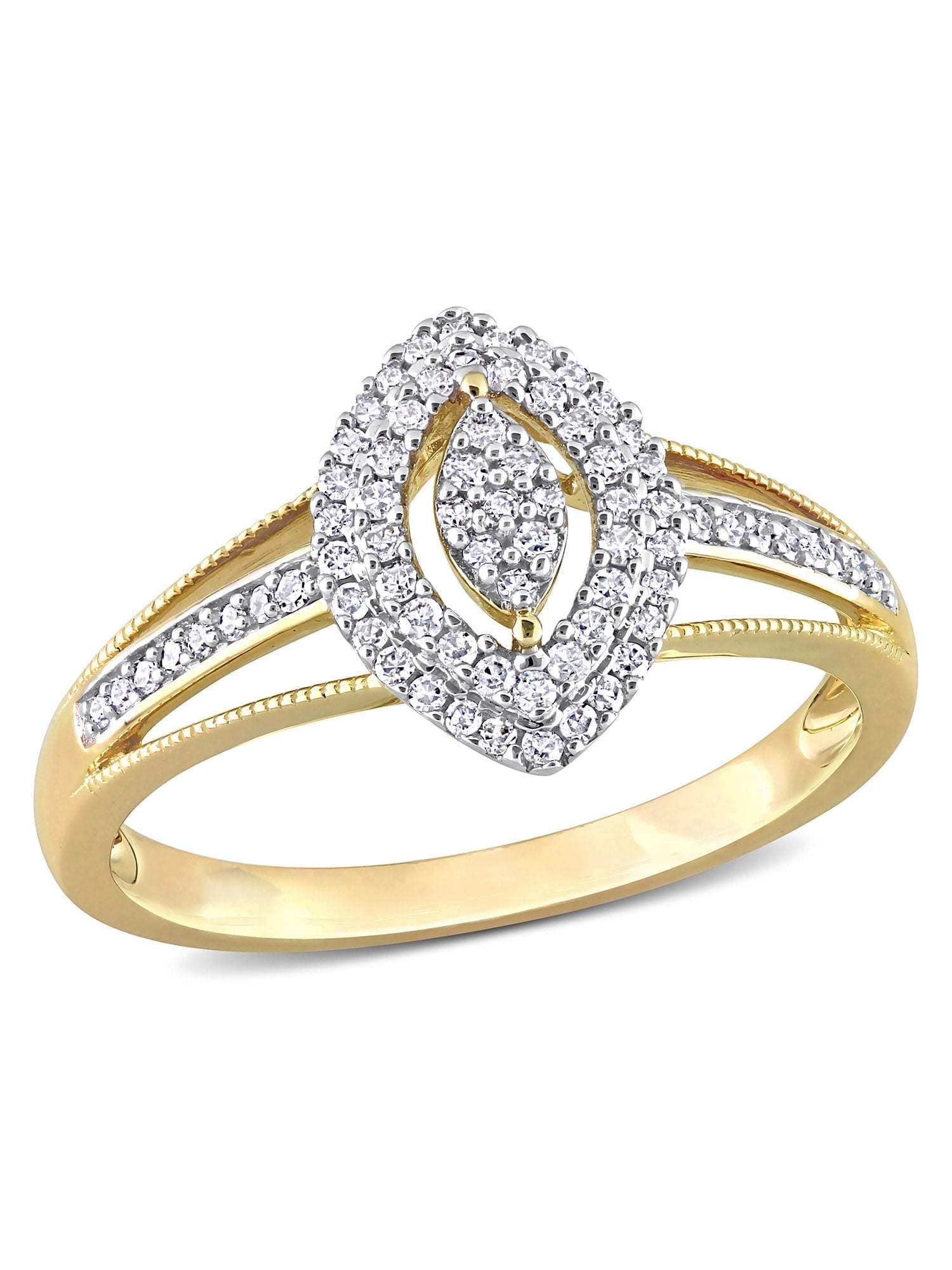 Everly Women's Diamond 10K Yellow Gold Engagement Ring