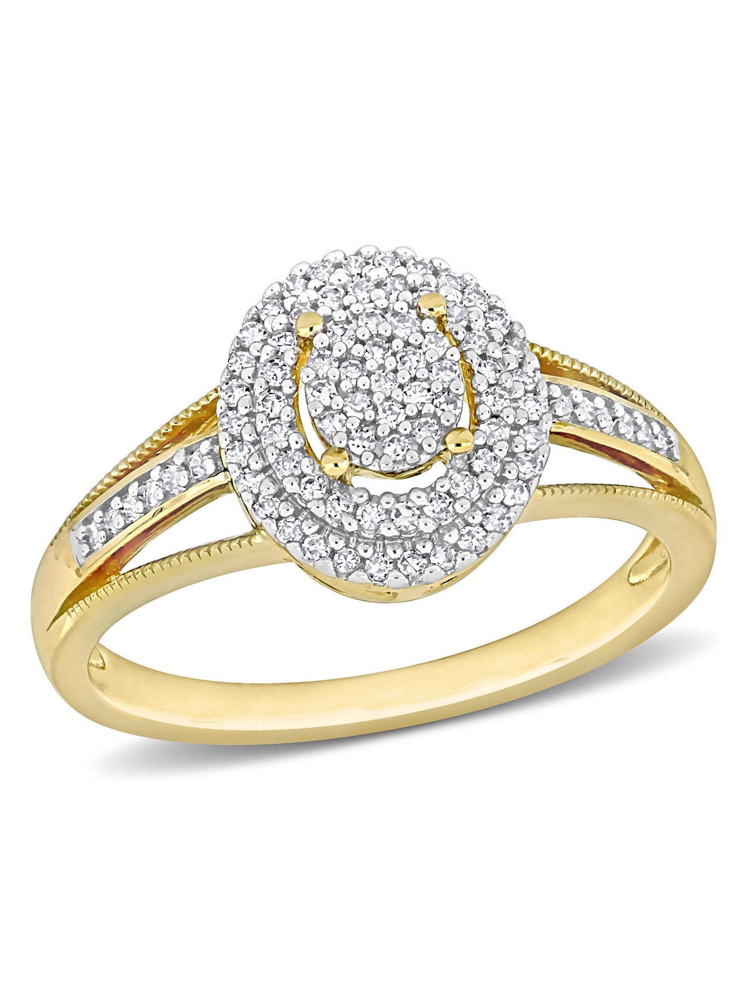 Everly Women's Diamond 10K Yellow Gold Engagement Ring