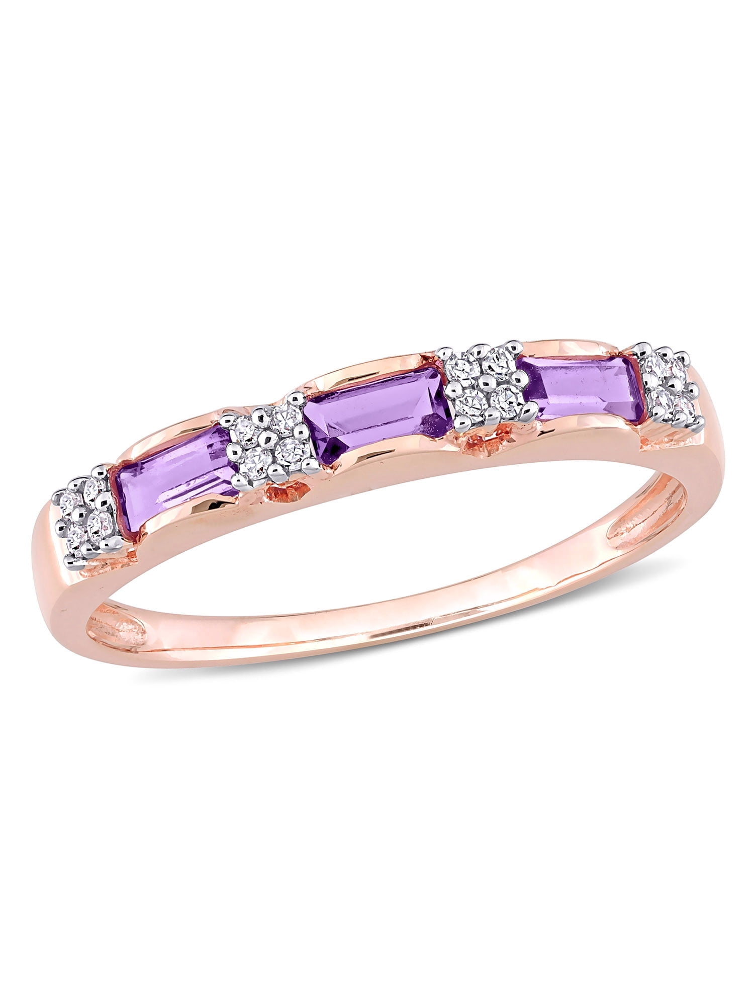 Everly Women's Amethyst 10k Rose Gold Ring