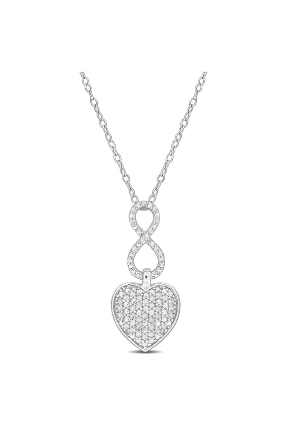 Women's .25CT TW Diamond Sterling Silver Pendant