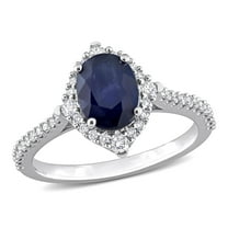Everly Women's Sapphire 14K White Gold Engagement Ring