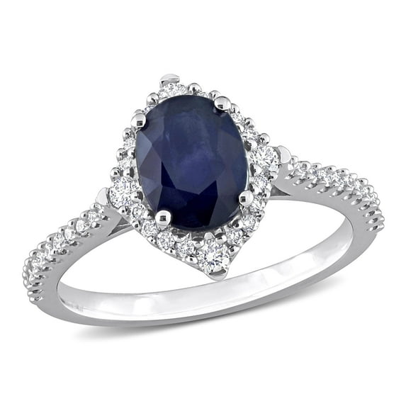 Everly Women's Sapphire 14K White Gold Engagement Ring