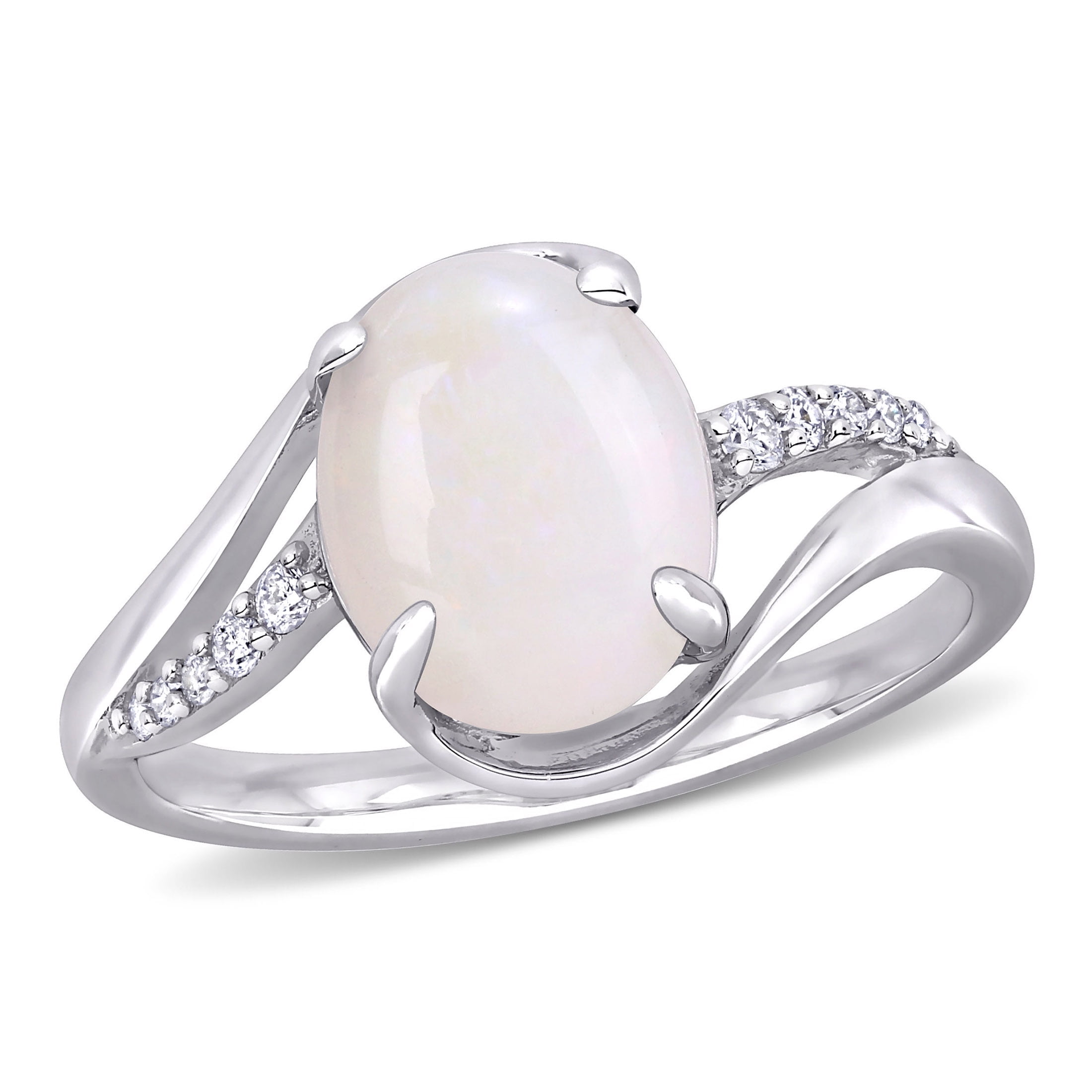Everly Women's Opal Sterling Silver Ring