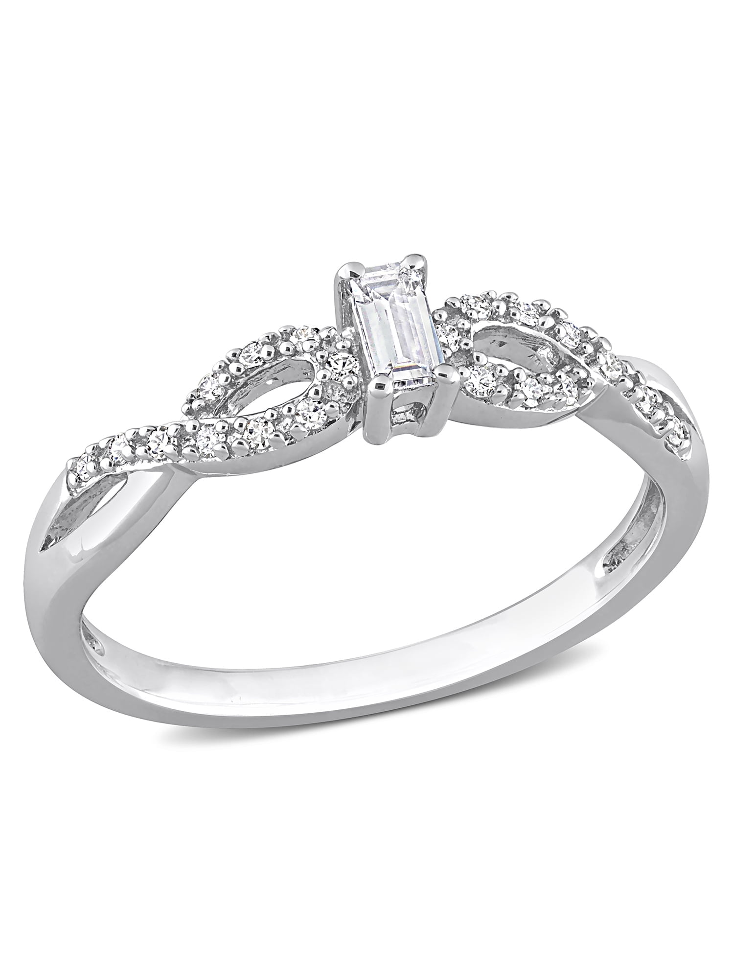 Everly Women's Created Sapphire and Created Sterling Silver Ring