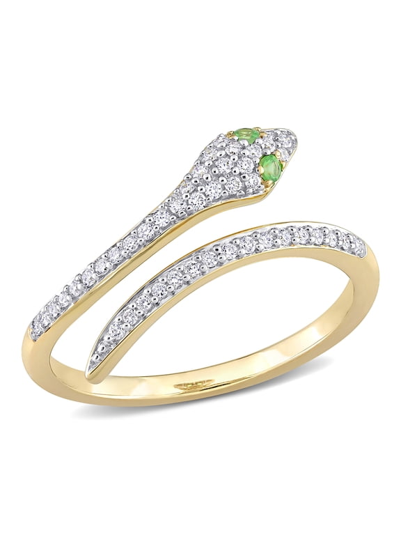 Women's Tsavorite 10k Yellow Gold Ring