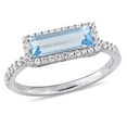 thumbnail image 1 of Everly Women's Topaz and Sapphire Sterling Silver Ring, 1 of 8