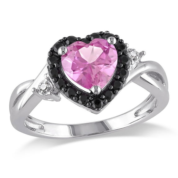 Everly Women's Created Sapphire and Created Spinel Sterling Silver Ring