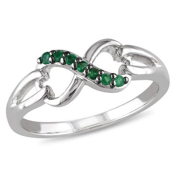 Everly Women's Emerald Sterling Silver Ring