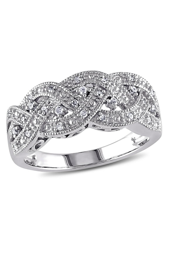 Women's Diamond Sterling Silver Ring