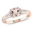 thumbnail image 1 of Everly Women's Morganite 10k Rose Gold Wedding Ring, 1 of 7