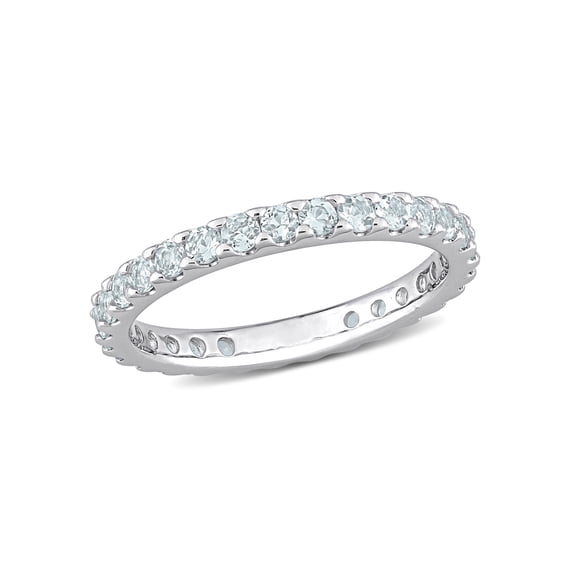 Everly Women's Aquamarine 10k White Gold Ring