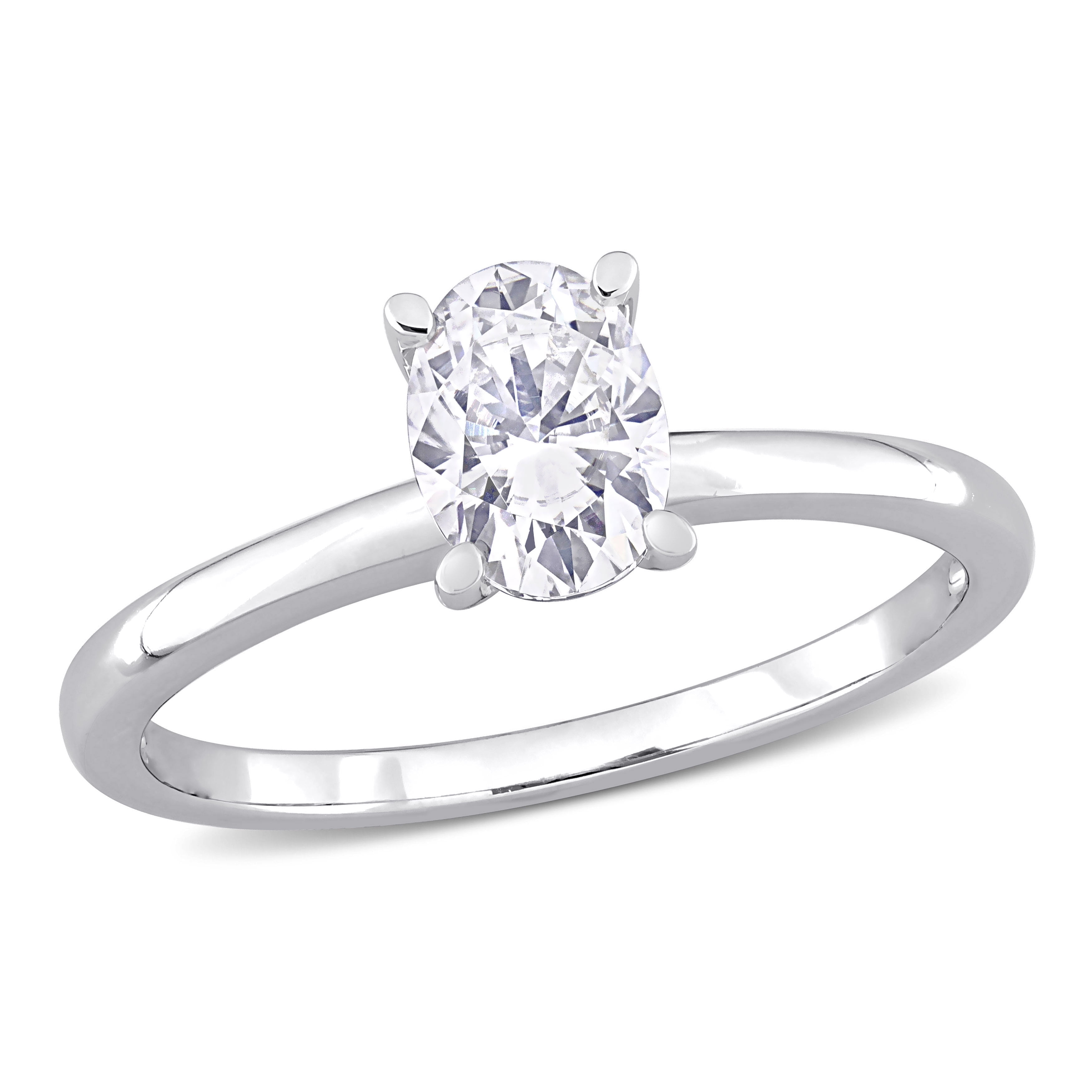 Everly Women's Moissanite Sterling Silver Engagement Ring