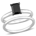 thumbnail image 1 of Everly Women's Diamond Emerald 14k White Gold Bridal Set, 1 of 7