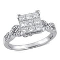 thumbnail image 1 of Everly Women's Diamond 10K White Gold Engagement Ring, 1 of 8