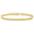 thumbnail image 1 of Everly Women's 3.5mm Fancy-Cut 10k Yellow Gold Flex Herringbone Chain Bracelet, 1 of 7