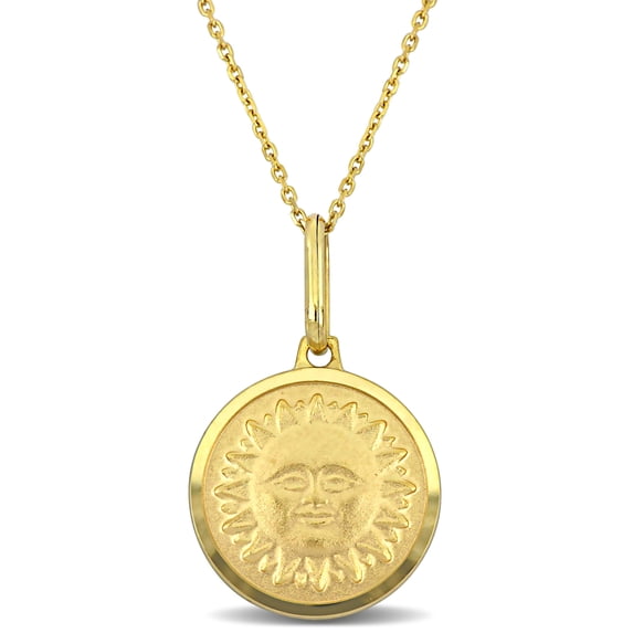 Everly Women's 10k Yellow Gold Sun Necklace
