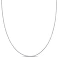 thumbnail image 1 of Everly Women's 1mm 14k White Gold Round Cable Chain Necklace, 1 of 8