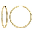 thumbnail image 1 of Everly Women's 40mm 14k Yellow Gold Hoop Earrings, 1 of 7