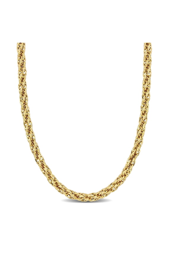Women's 6mm 14k Yellow Gold Infinity Rope Chain Necklace
