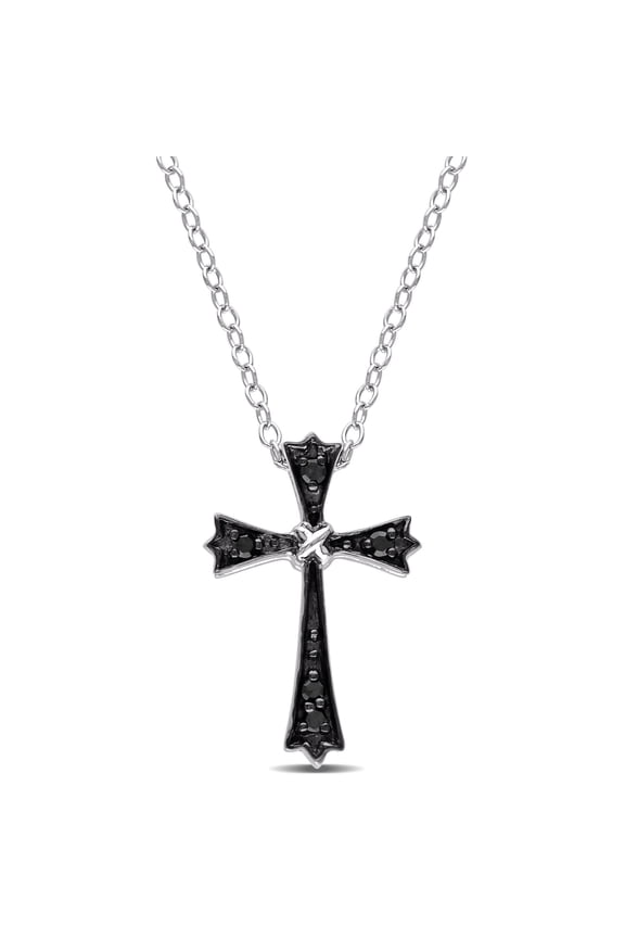 Women's .1CT TW Diamond Sterling Silver Pendant