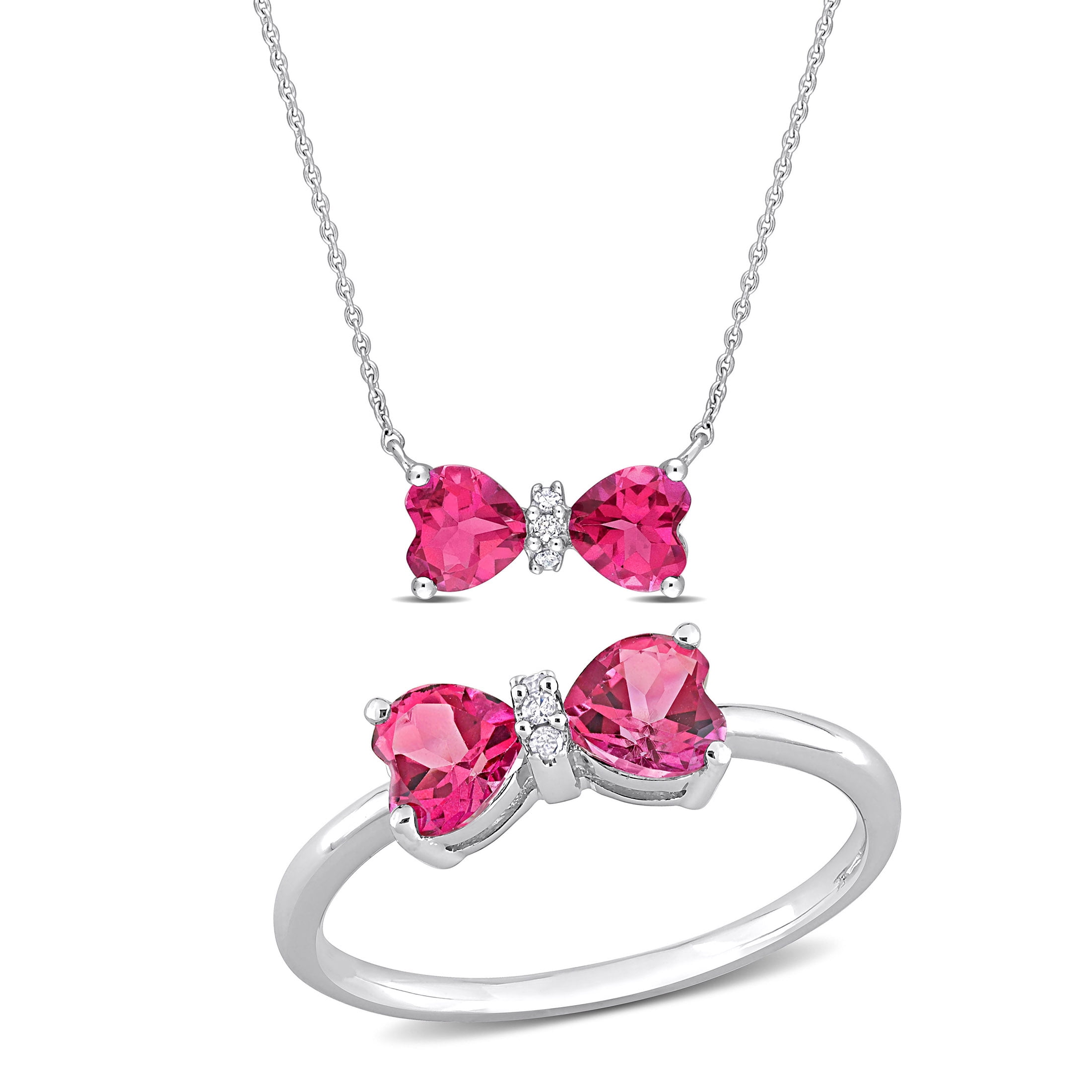 Everly Women's Topaz 10k White Gold Jewelry Set