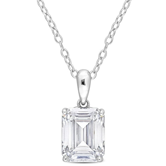 Everly Women's Created Moissanite Sterling Silver Necklace