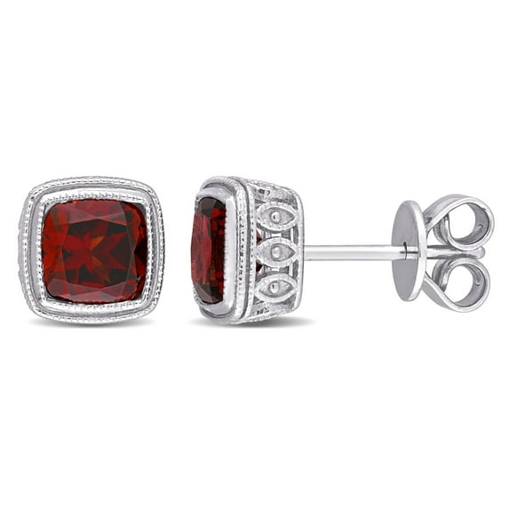 Everly Women's Garnet Sterling Silver Earrings