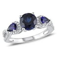 thumbnail image 1 of Everly Women's Created Sapphire Sterling Silver Engagement Ring, 1 of 6
