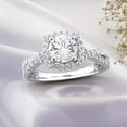 thumbnail image 1 of Everly Women's Created Sapphire Sterling Silver Engagement Ring, 1 of 8