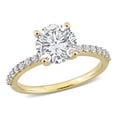 thumbnail image 1 of Everly Women's Created Sapphire 10K Yellow Gold Engagement Ring, 1 of 8