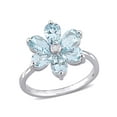 thumbnail image 1 of Everly Women's Aquamarine 14k White Gold Ring, 1 of 7