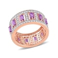 thumbnail image 1 of Everly Women's Amethyst and Topaz Sterling Silver Ring, 1 of 6