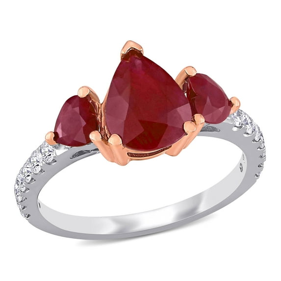 Everly Women's Ruby 14k Two-tone Gold Ring