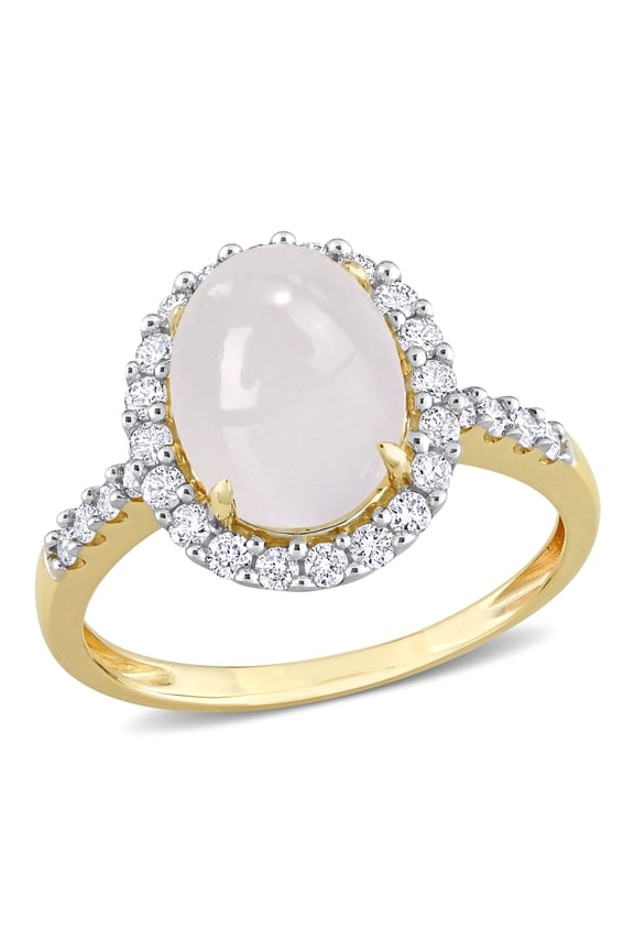 Women's Moonstone 14K Yellow Gold Ring