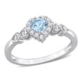 thumbnail image 1 of Everly Women's Created Sapphire and Created Topaz Sterling Silver Ring, 1 of 8
