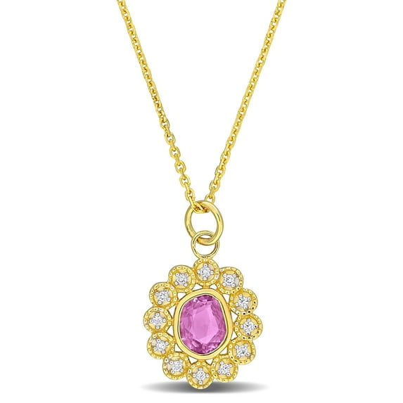 Everly Women's Sapphire 14k Yellow Gold Necklace