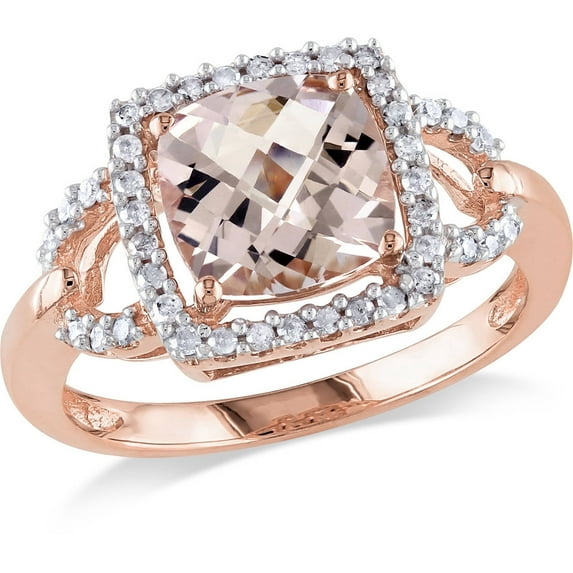Everly Women's Morganite 10k Rose Gold Ring