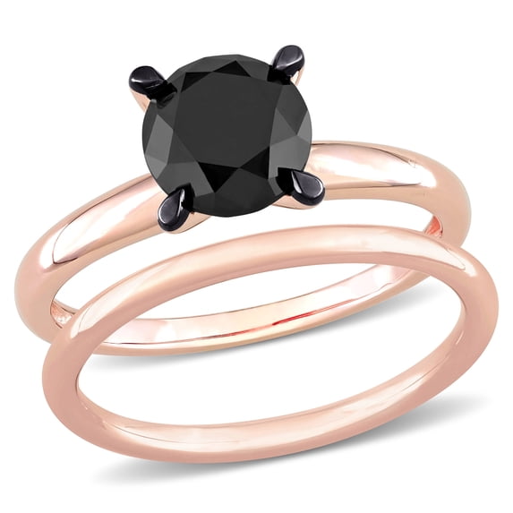 Everly Women's Diamond 14k Rose Gold Bridal Set
