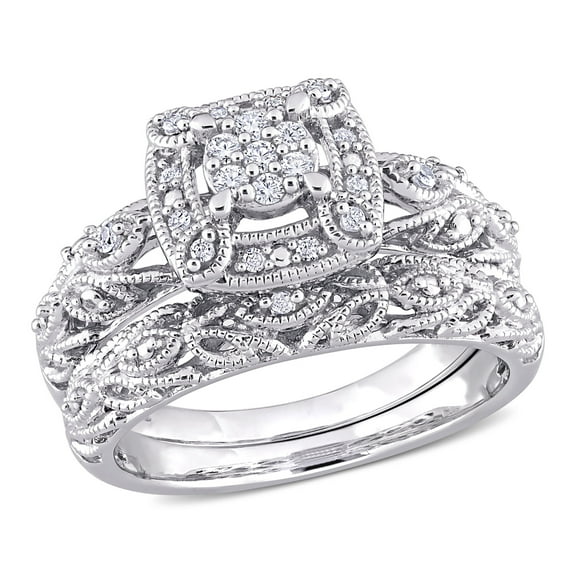 Everly Women's Diamond Sterling Silver Bridal Set