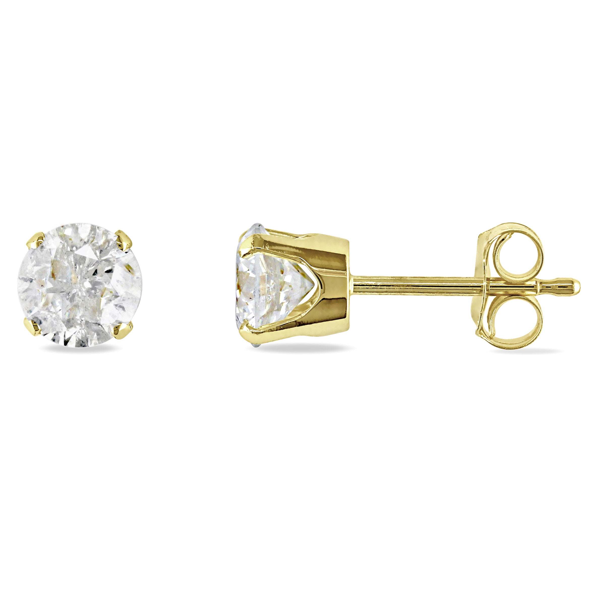 Everly Women's 2ct TW Diamond Stud Earrings in 14k Yellow Gold