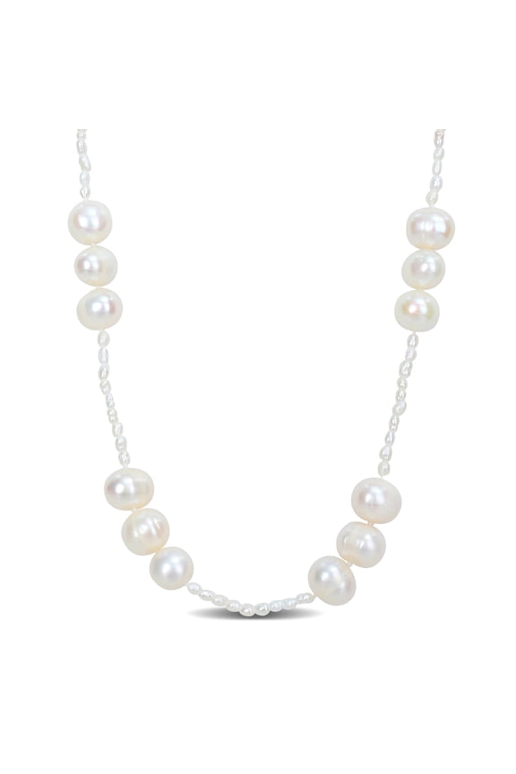Women's Cultured Pearl Sterling Silver Necklace