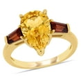 thumbnail image 1 of Everly Women's Citrine and Garnet 14k Yellow Gold Ring, 1 of 8
