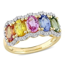 Everly Women's Sapphire 14k Yellow Gold Ring