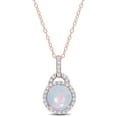 thumbnail image 1 of Everly Women's 3.25CT TGW Opal and Topaz Yellow Gold Plated Pendant, 1 of 8